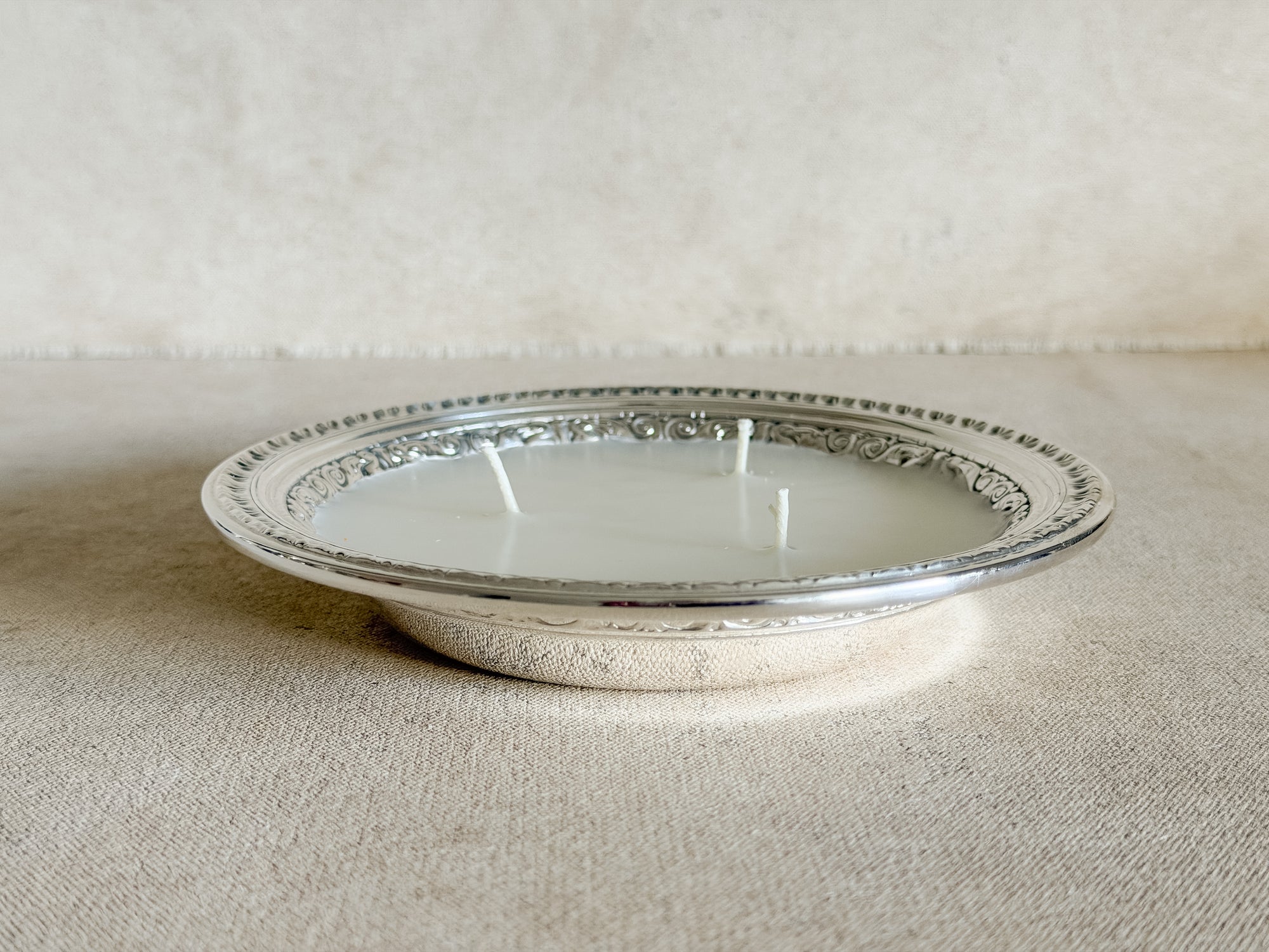 Vintage Silver Plate Candles