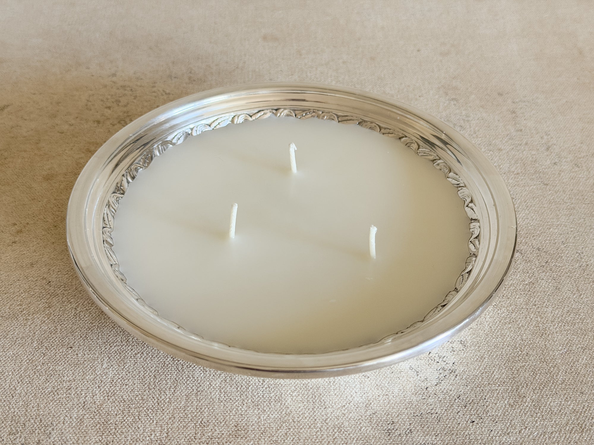 Vintage Silver Plate Candles