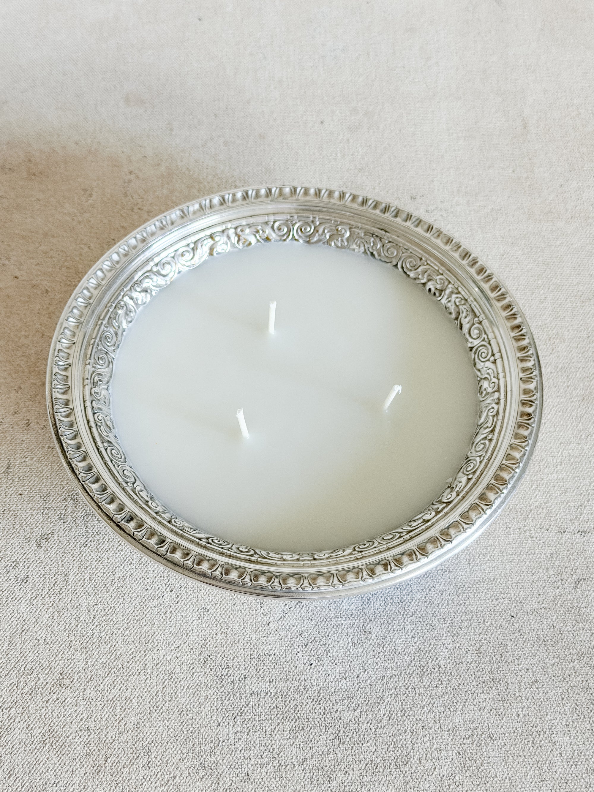 Vintage Silver Plate Candles