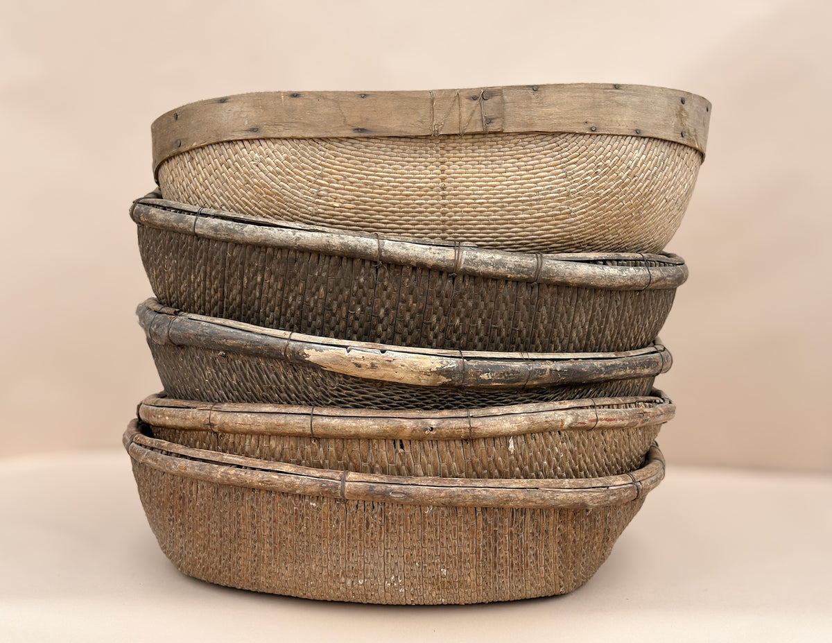 Vintage Harvest Tree Basket, Large Size