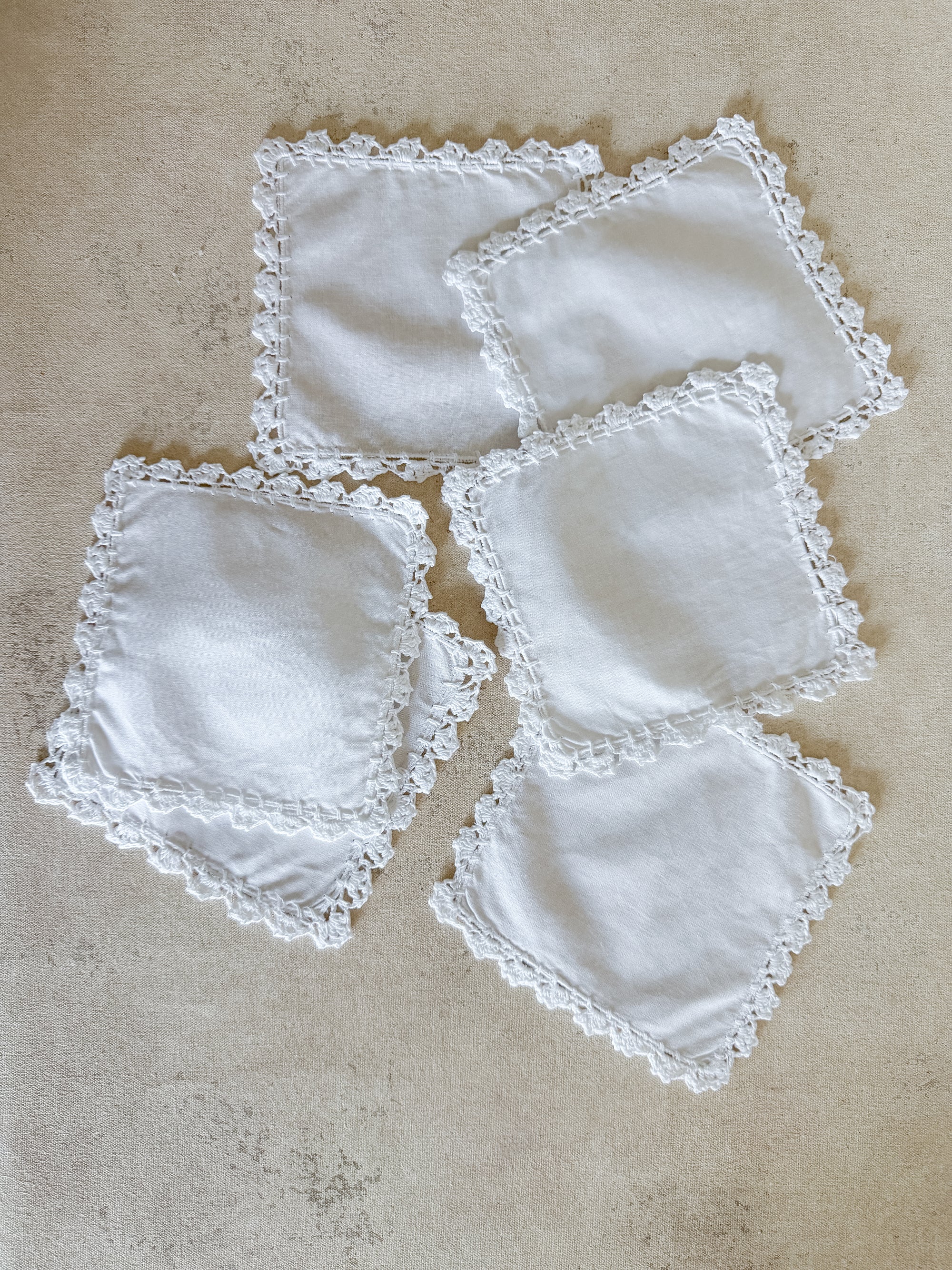 White Lace Coaster
