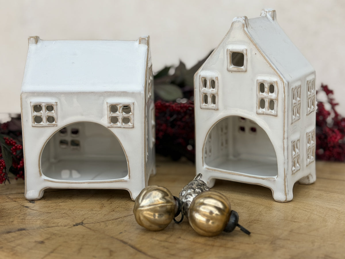 Snowy Village Ceramic Houses
