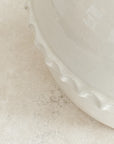 White Rounded Scalloped Vase