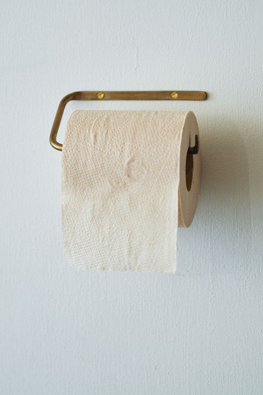 Cottage Brass Toilet Paper Holder
