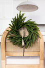 MINI Wreath 12" - Norfolk Pine Real Touch