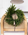MINI Wreath 12" - Norfolk Pine Real Touch