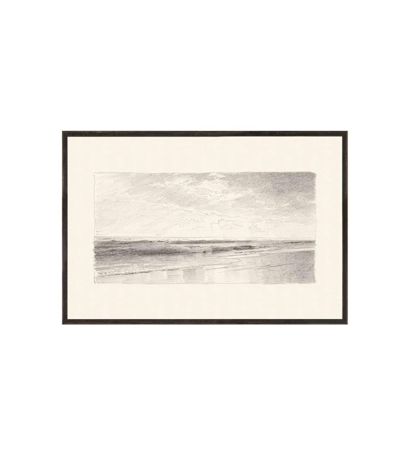 Tranquil Shores Giclee Framed Art, Large