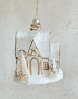 Cottage Glass House Ornament