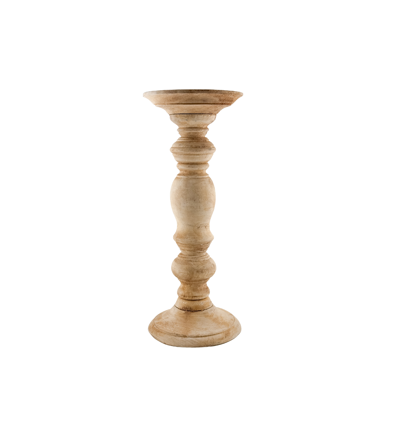 Eden Wooden Candlestick