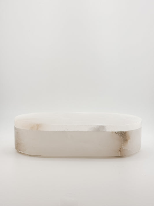 Medium Alabaster Oval Box