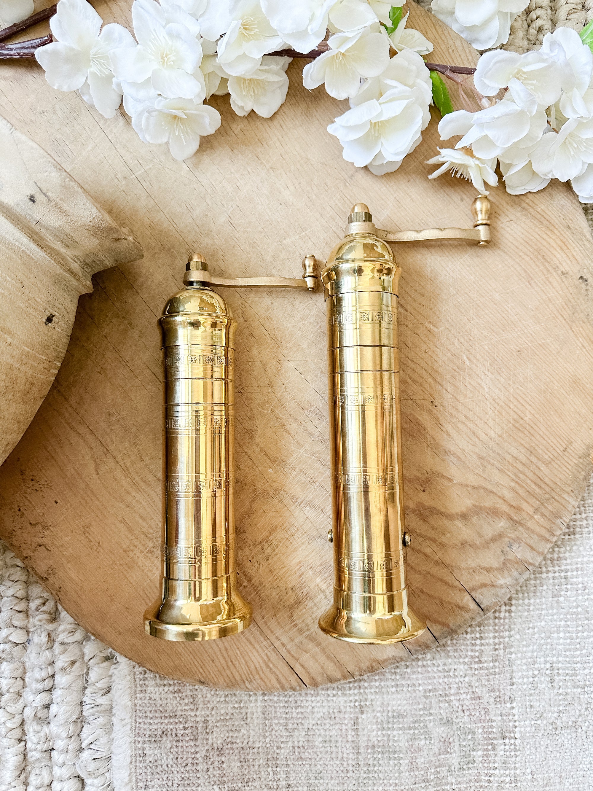 9&quot; Brass PEPPER Mill by Atlas