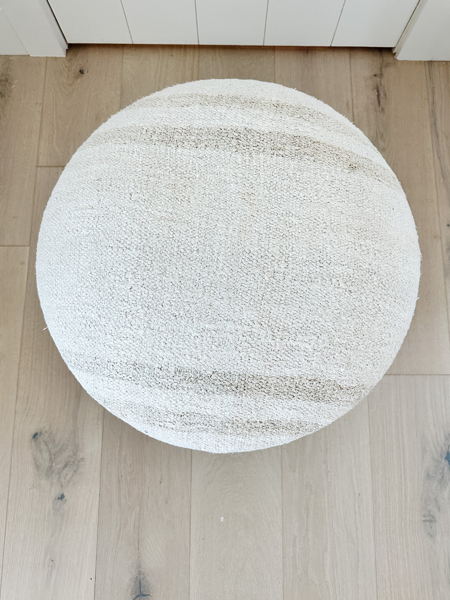 One of a Kind Pouf with Legs