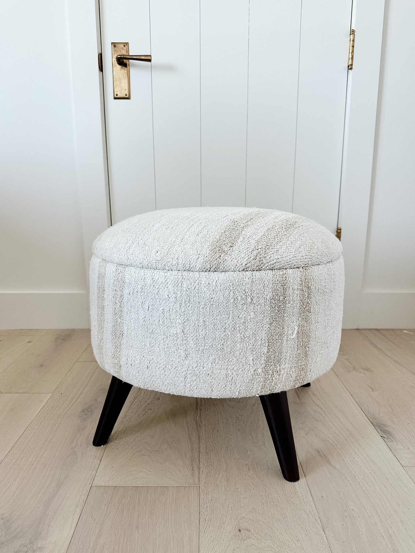 One of a Kind Pouf with Legs