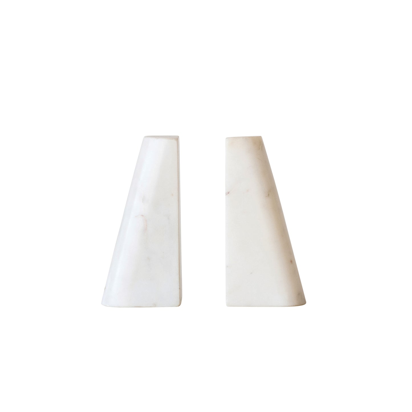 Tapered Marble Bookends, Set of 2