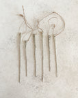 Mercury Glass Icicle Ornaments, Set of 6