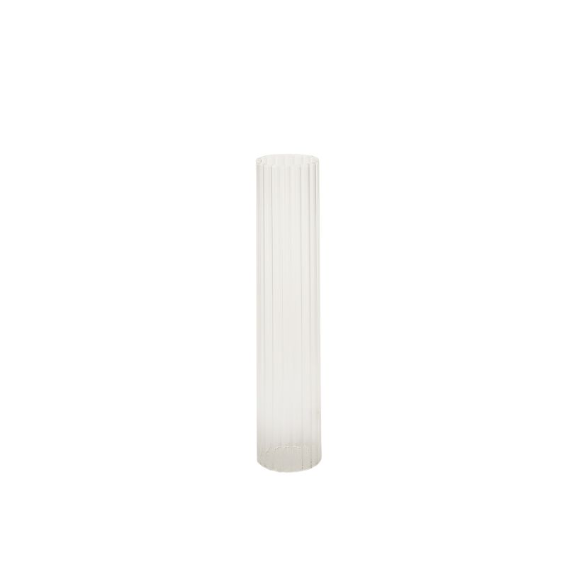 Reeded Glass Candle Sleeve