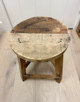 Round Rustic Bench