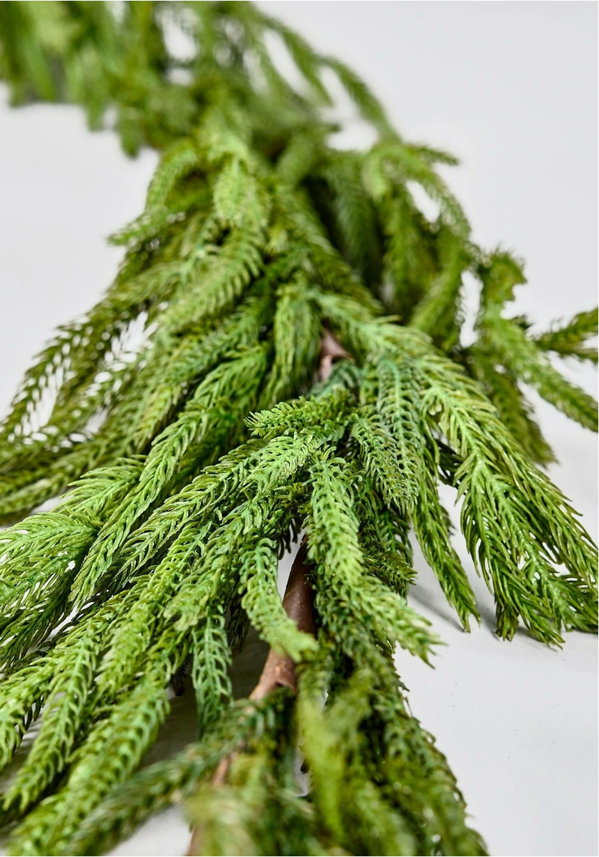 Real Touch Norfolk Pine Garland - 108" Long