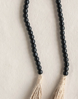 Black wood bead garland