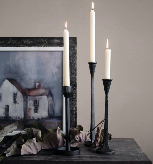 Iron Taper Candle Holders