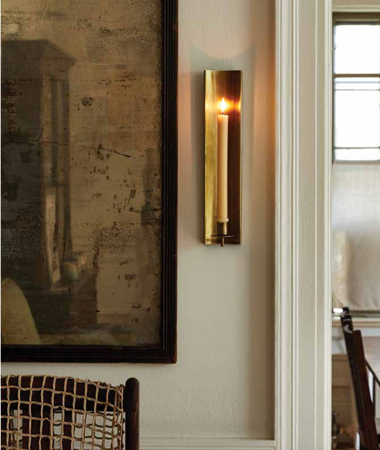 Old World Brass Wall Sconce